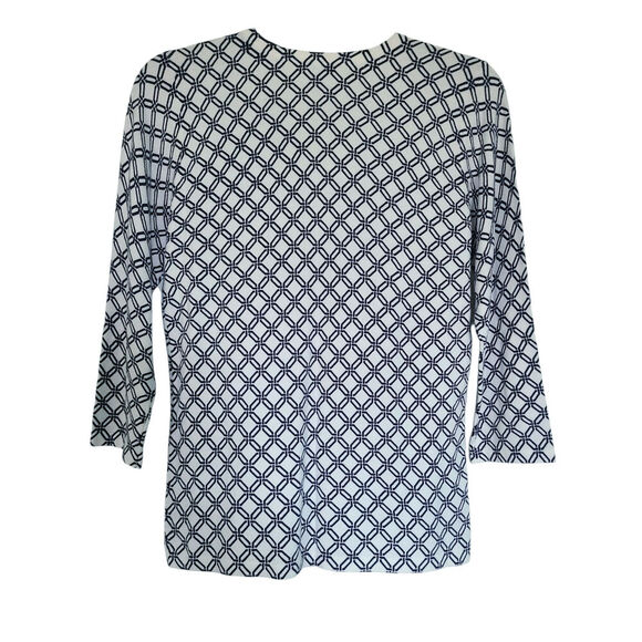 J.McLaughlin Lightweight Sweater Modal Cotton Top 1/4 Button Front Size S NWOT - Picture 4 of 6